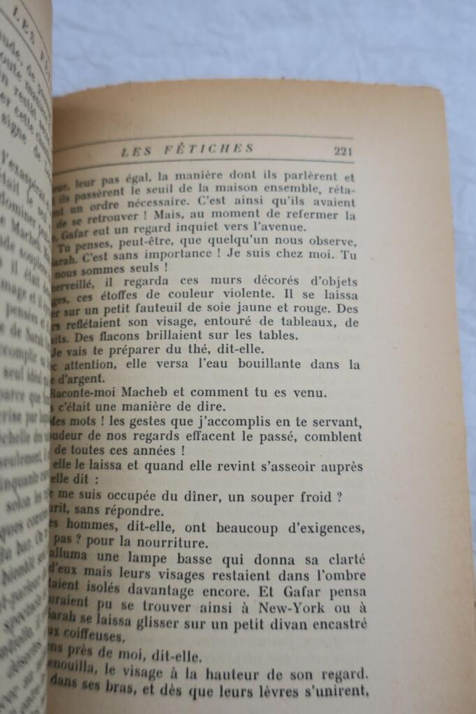 Boutelleaus Fetische mit Widmung des Autors