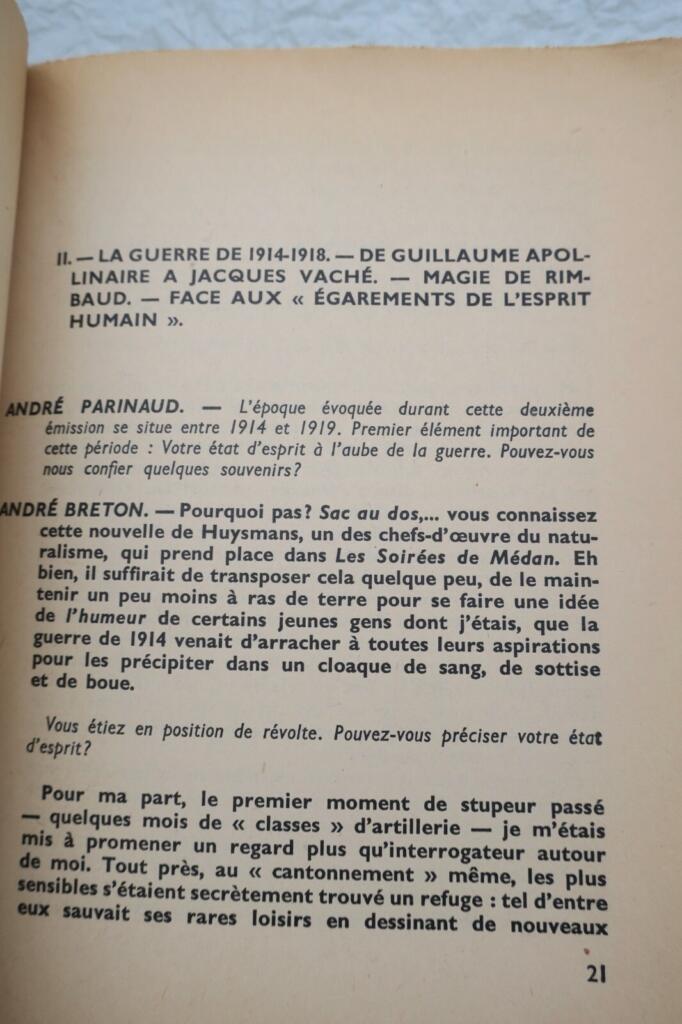 Interviews mit André Breton