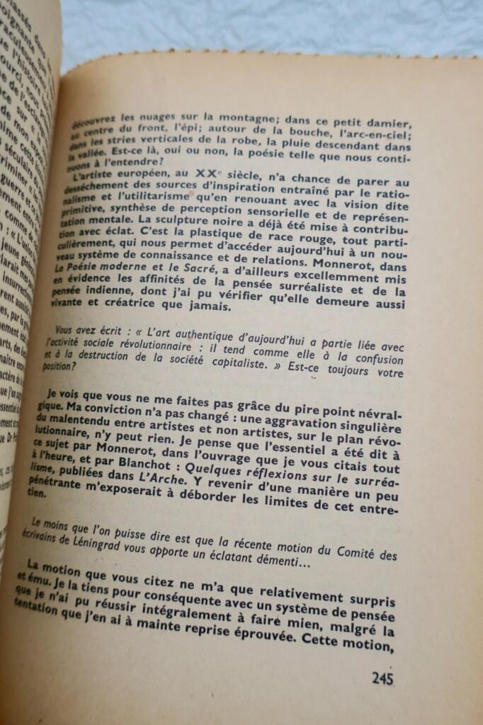 Interviews mit André Breton