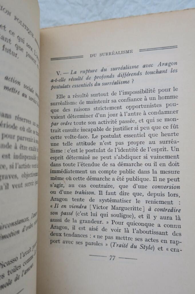 BRETON (André) Position politique du surréalisme