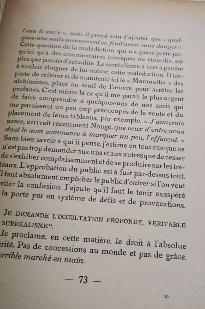 André Breton's Second Surrealist Manifesto