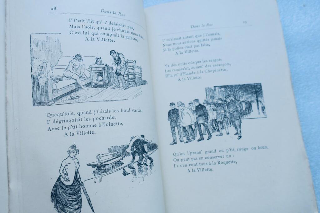 Bruants Straßenlieder mit Steinlen-Illustrationen