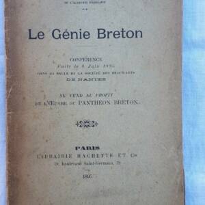 BRUNETIERE LE GENIE BRETON. Conférence 1895