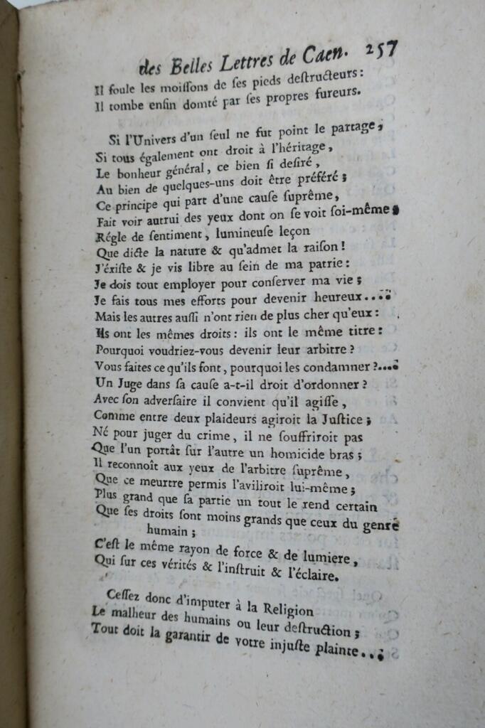 CAEN MEMOIRES DE L&rsquo;ACADEMIE DES BELLES LETTRES DE CAEN 1755