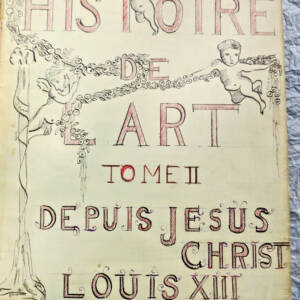 CAHIER MANUSCRIT architecture histoire de l'art Tome II