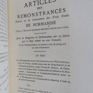 Cahiers des états de Normandie sous les règnes de Louis XIII et de Louis XIV