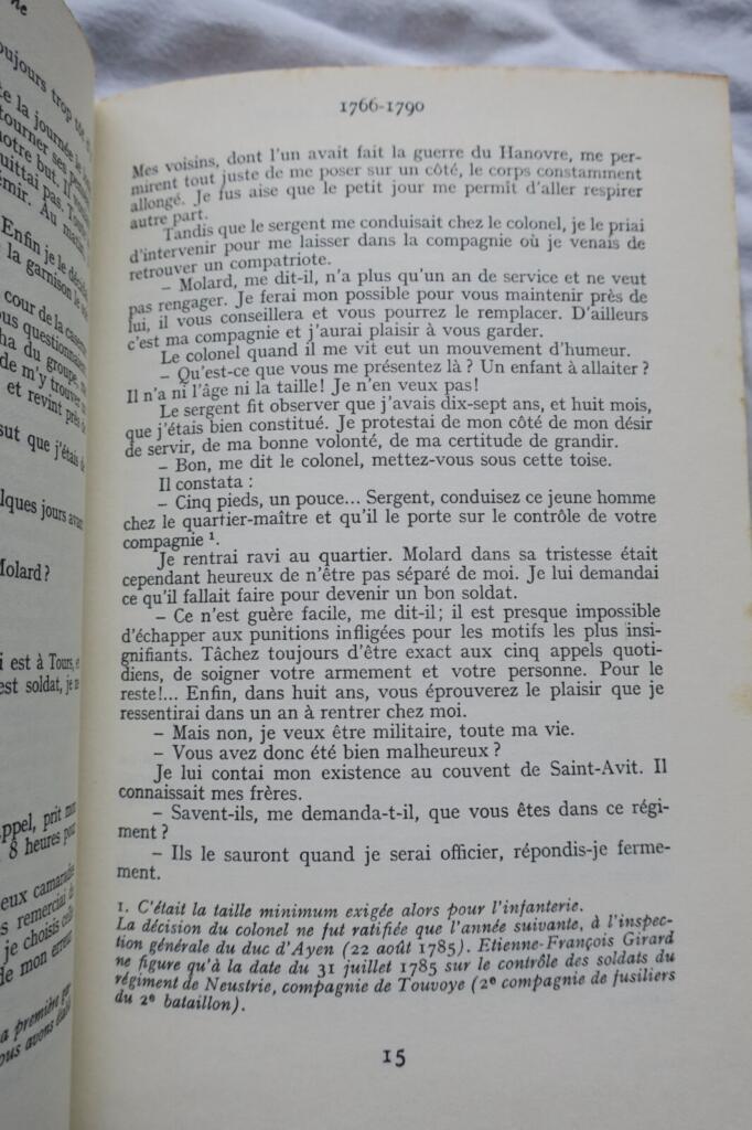 CAHIERS DU COLONEL GIRARD 1766-1846