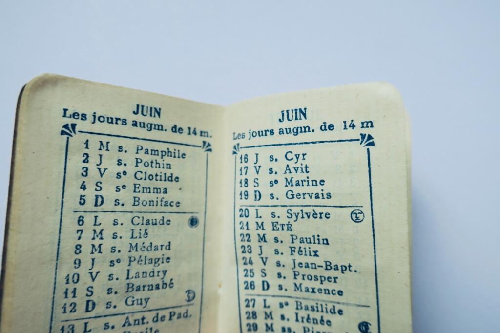Pocket Calendar 1921