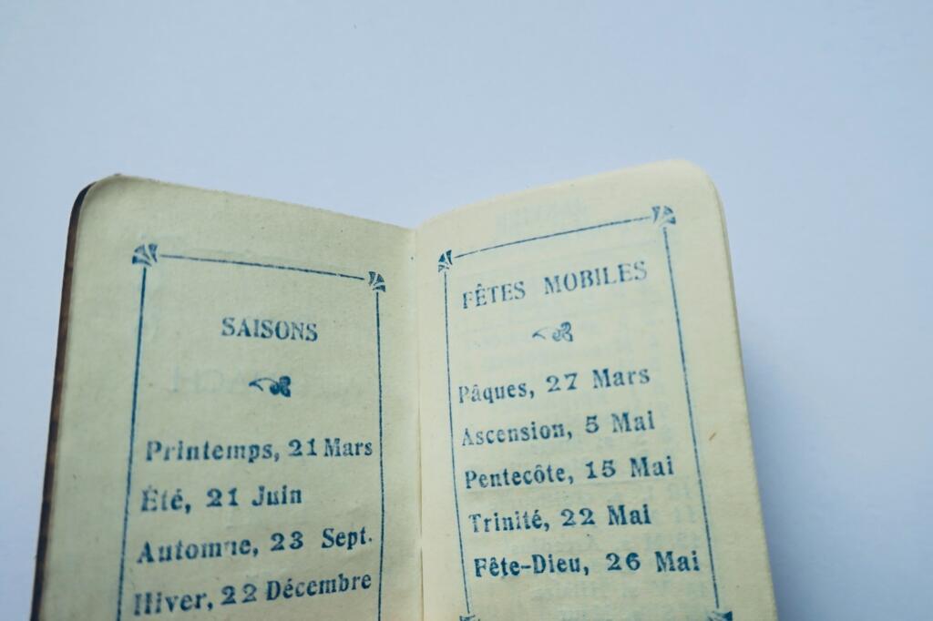 Pocket Calendar 1921