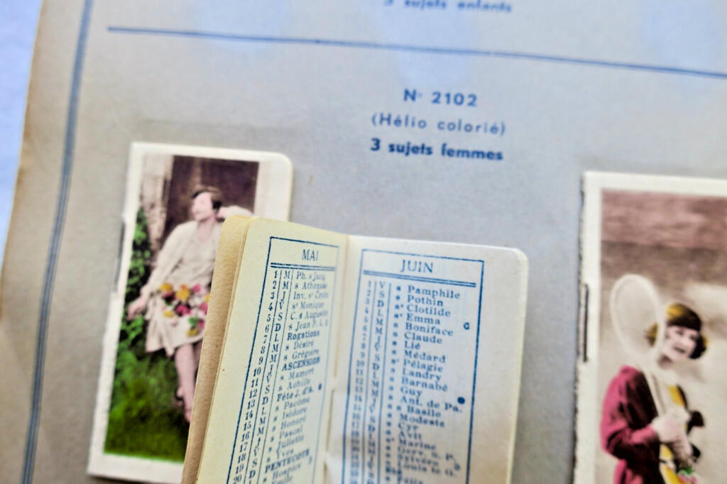 Musterkalender aus dem Jahr 1934