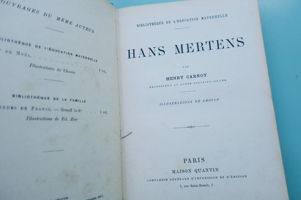 Carnoy Henri & de Chovin ( Illus ) Hans Mertens
