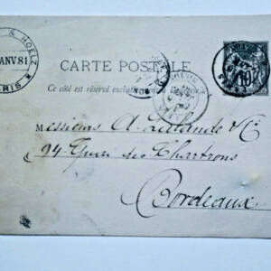 carte-postal entier 1881 Paris