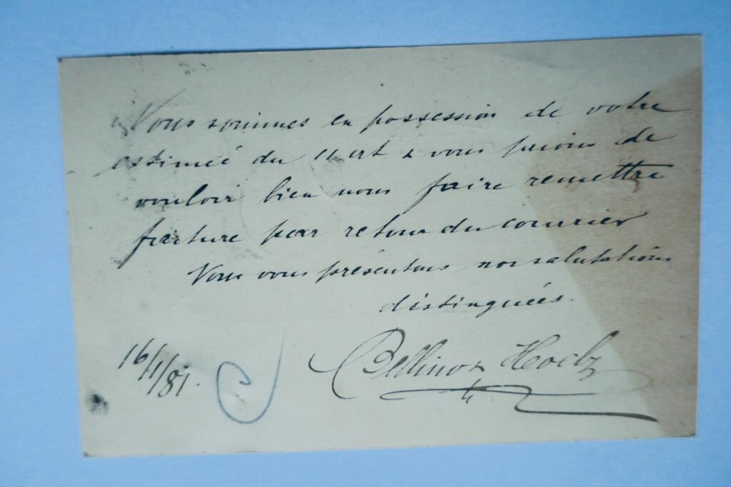 Paris Postcard 1881