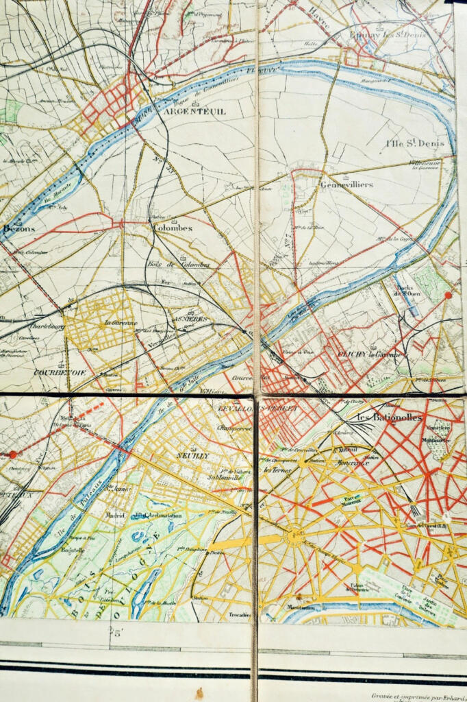 1901年巴黎周边自行车地图