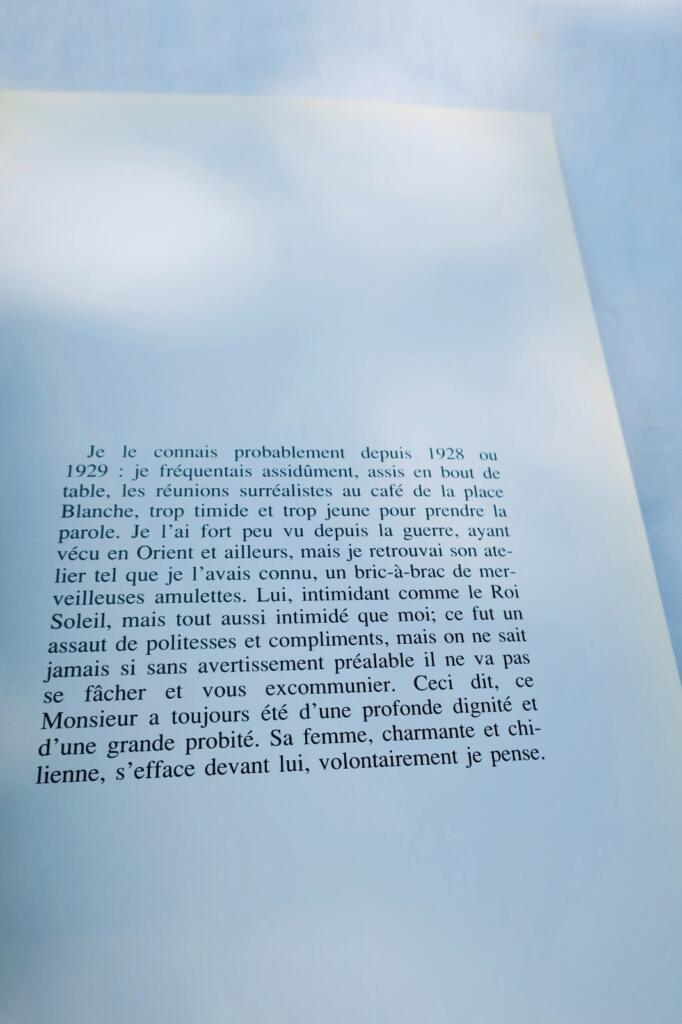 Tribute to André Breton with photographs