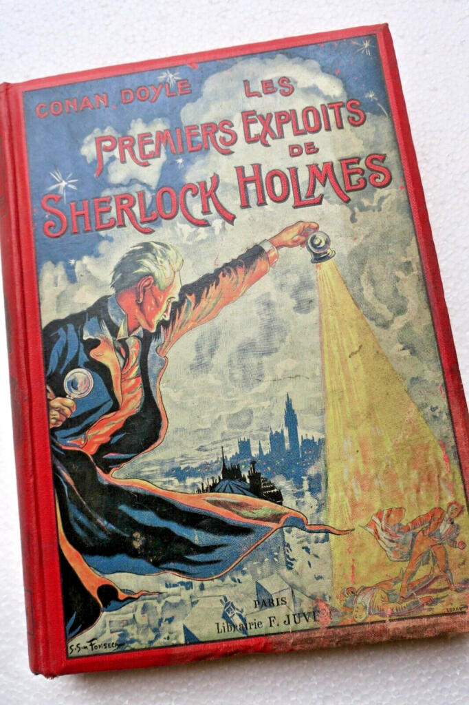 Sherlock Holmes' Early Adventures in Red Pictorial Binding