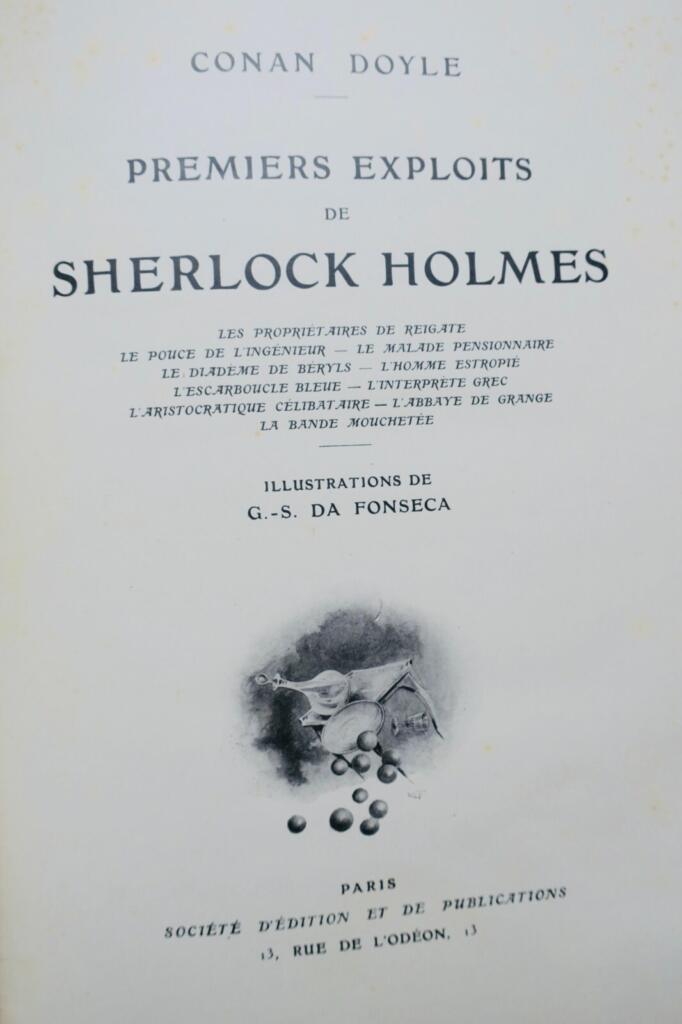 Sherlock Holmes' Early Adventures in Red Pictorial Binding