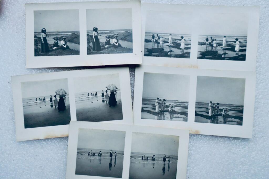 Casablanca élégantes 1911 carte stéréo x 5