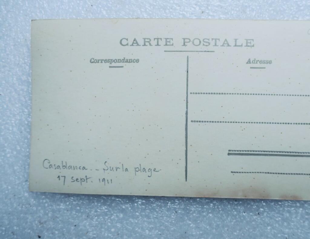 Casablanca élégantes 1911 carte stéréo x 5
