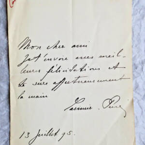 Casimir-Périer lettre autographe manuscrite & signée