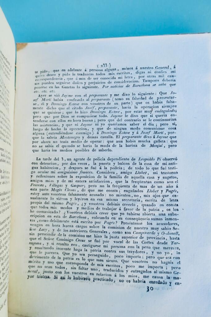 Catalan conspirators' seized correspondence
