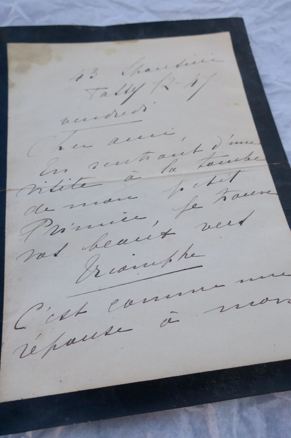 Autogrammbrief von Catulle Mendès