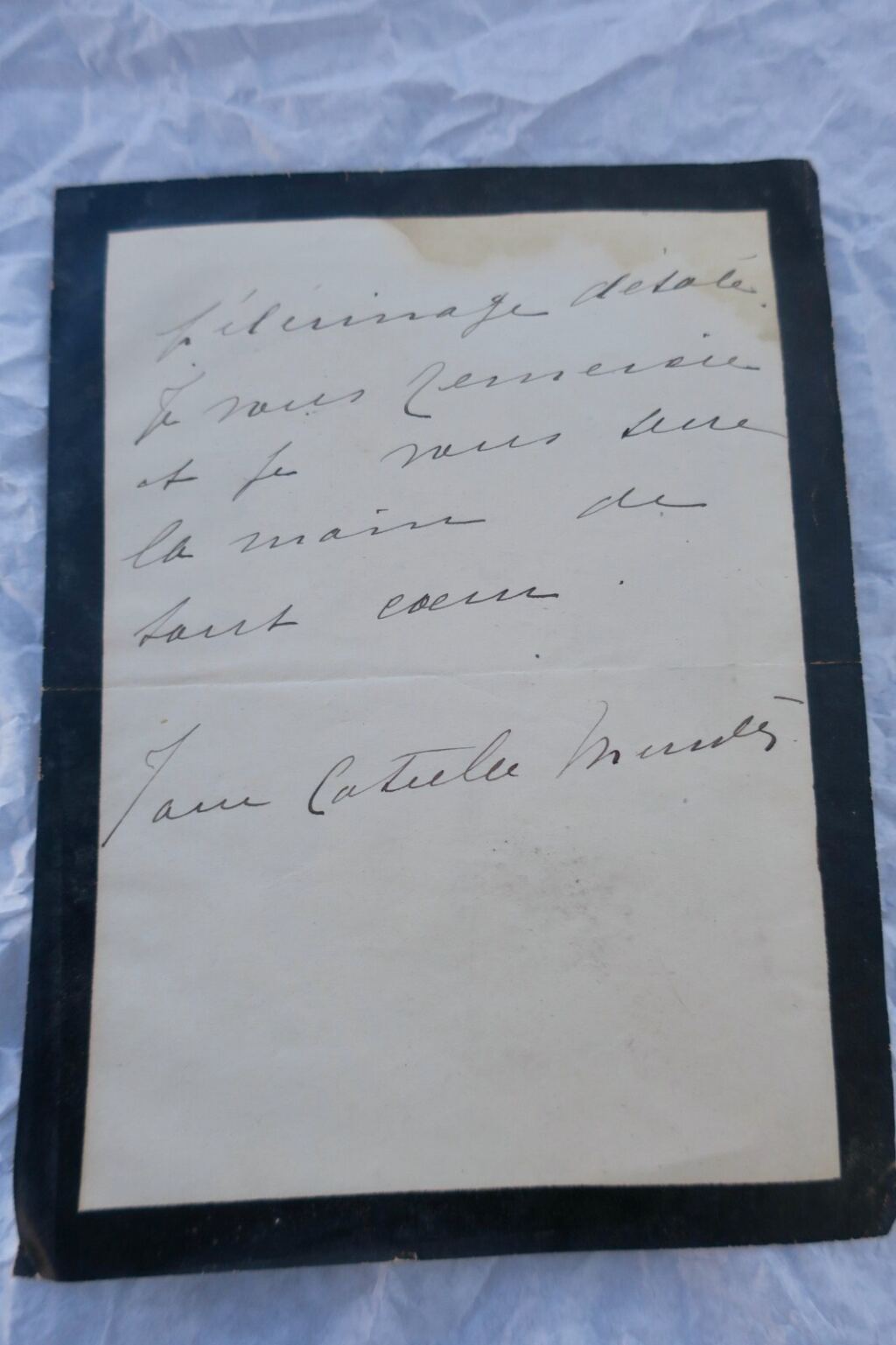 Autogrammbrief von Catulle Mendès