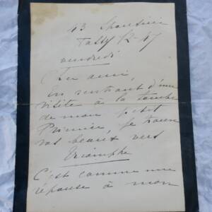 Catulle Mendès Jane lettre autographe signée