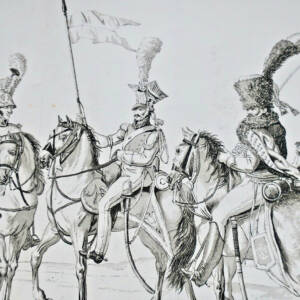 Cavalerie impériale française 39 x 57 cm