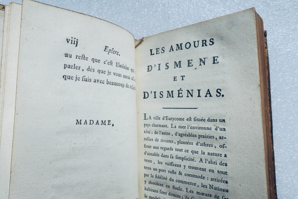 CAZIN Les amours d&rsquo;Ismene et d&rsquo;Isménias 1783