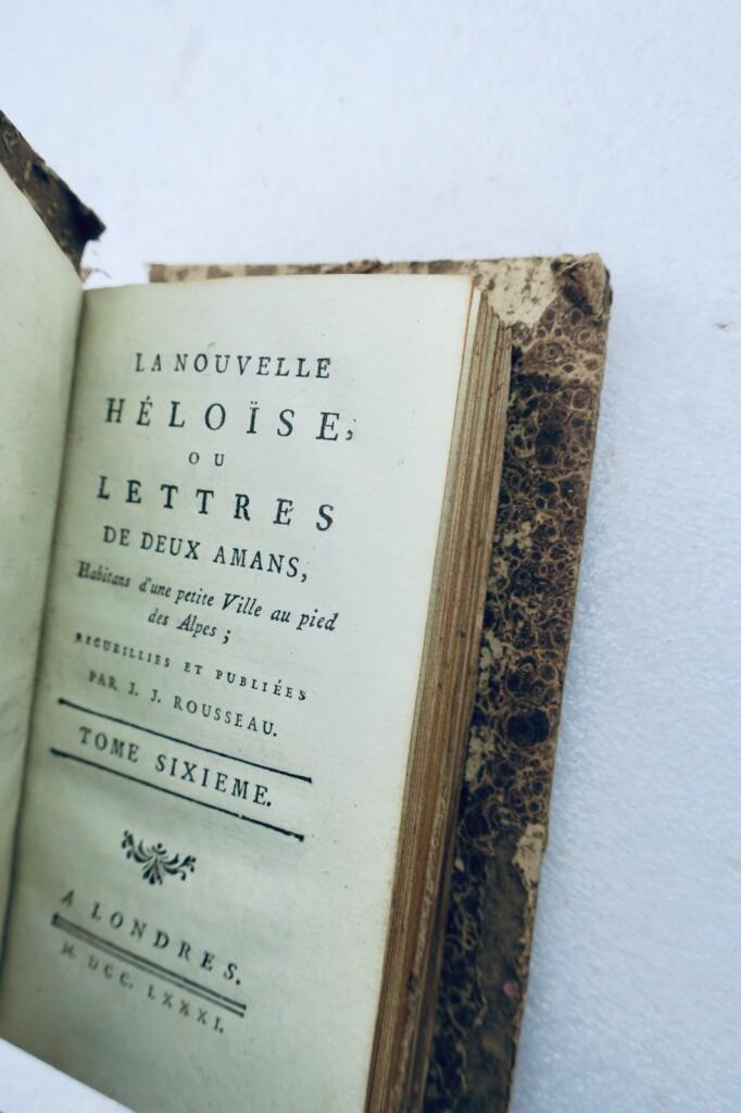 CAZIN ROUSSEAU Jean-Jacques La nouvelle Héloïse ou Lettres de deux amans 1781
