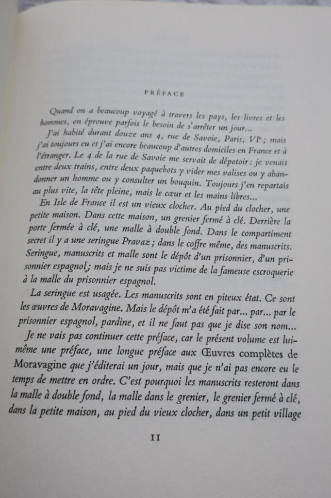 CENDRARS, Blaise. Moravagine