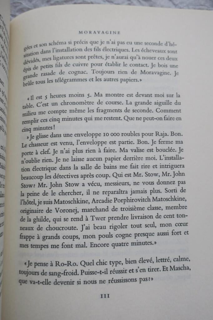 CENDRARS, Blaise. Moravagine