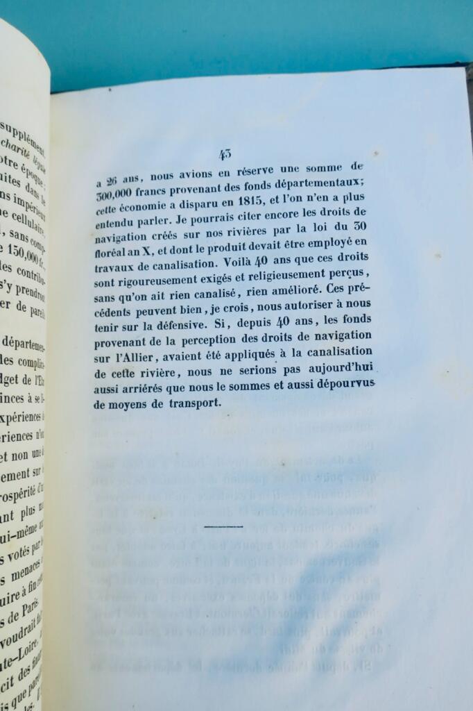 Materielle Interessen Zentralfrankreichs, 1842