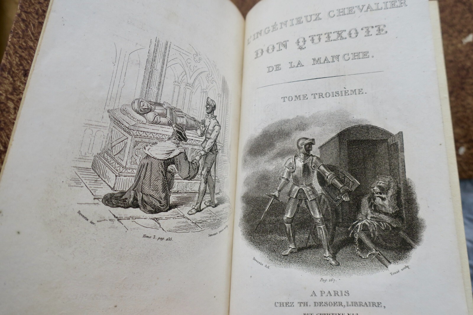 Cervantes' Don Quixote in der Pariser Ausgabe von 1821 - Image 7