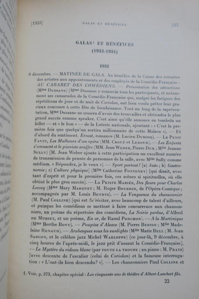 French Comedy Theatre, 1933-1934