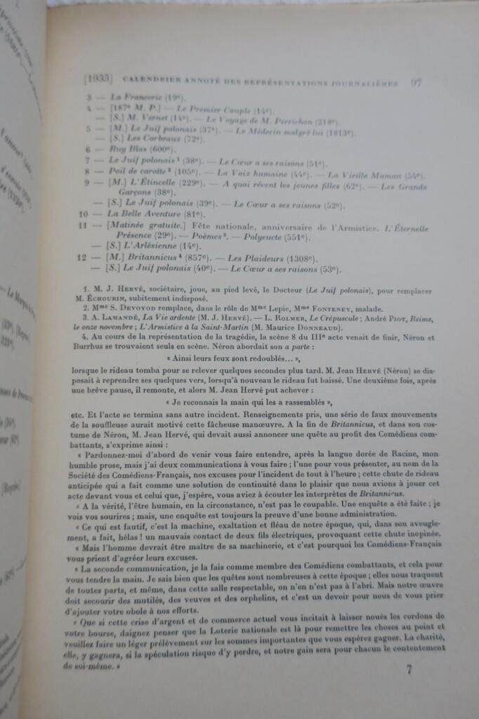 French Comedy Theatre, 1933-1934