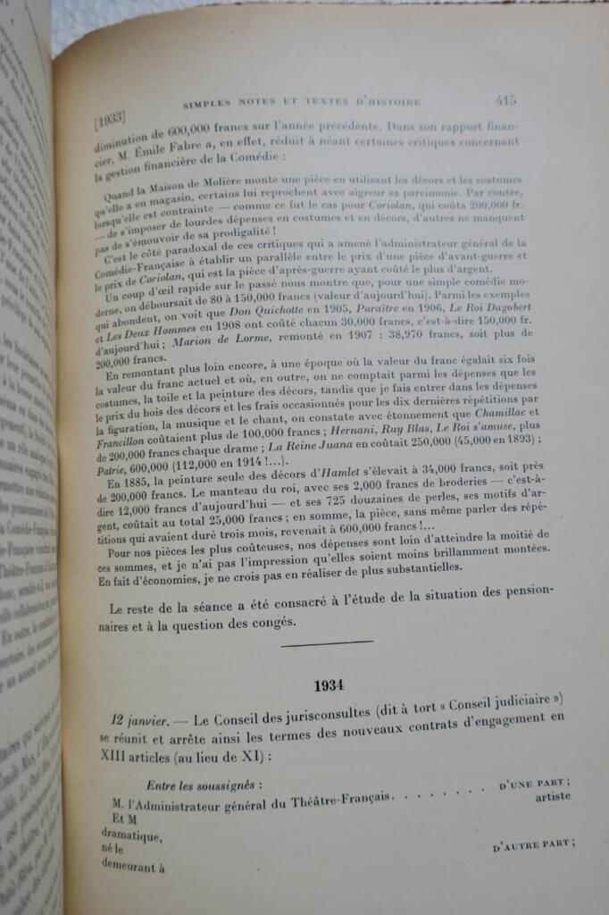 French Comedy Theatre, 1933-1934