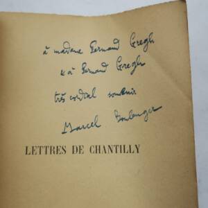 Chantilly lettres de chantilly 1907