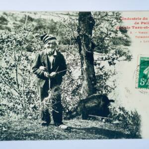 Chapeau industrie du chapeau de paille Vieux-berger tresseur de paille Lavaurett