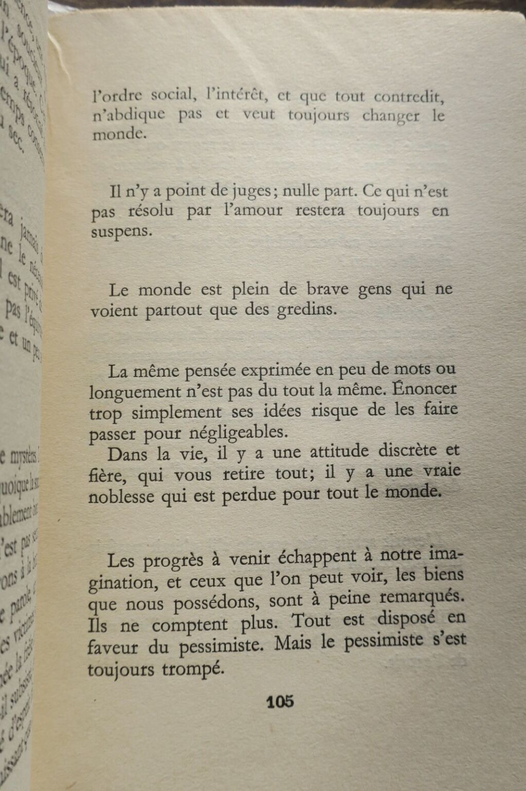 Chardonne on love beyond romance