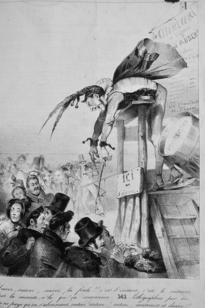 1832-33 satirical weekly Le Charivari with Daumier & Gavarni