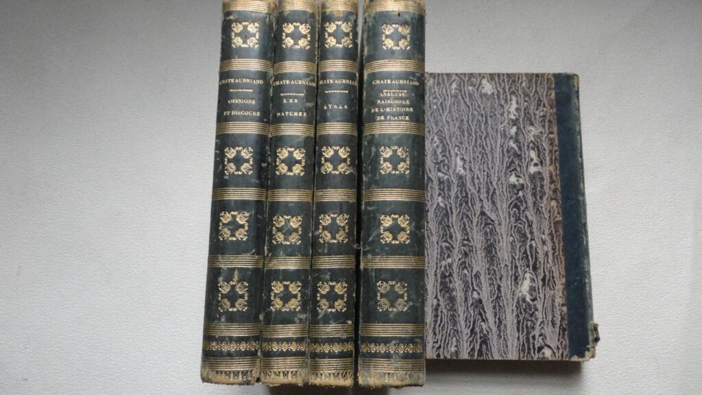 chateaubriand 5 volume, Atala,Natchez,études,politique,études Penaud