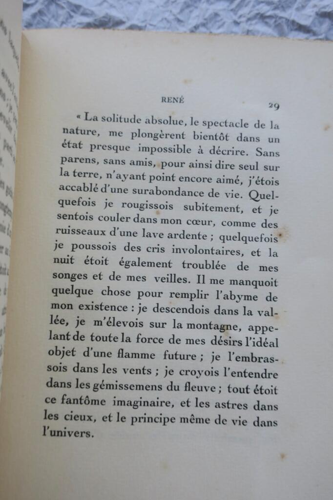 CHATEAUBRIAND (F.-R. De). René