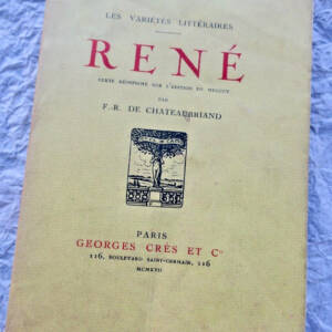 CHATEAUBRIAND (F.-R. De). René