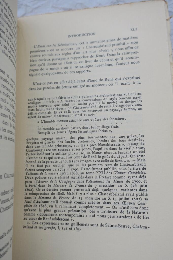 CHATEAUBRIAND RENE 1935