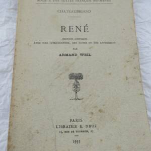 CHATEAUBRIAND RENE 1935