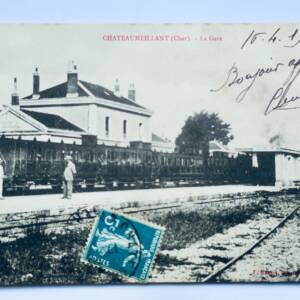 Chateaumeillant 18 la gare 1911