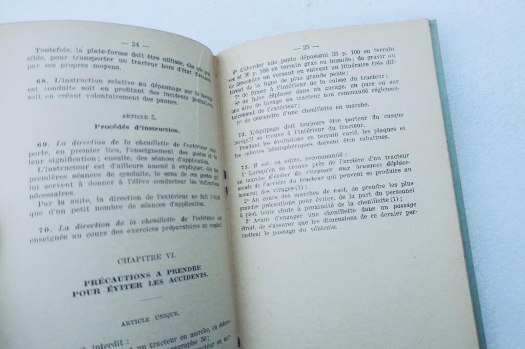 chenillettes notice d’emploi des chenillettes d&rsquo;infanterie 1937