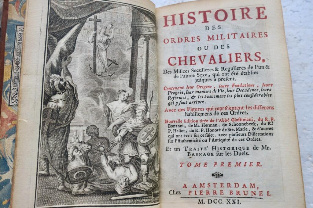 chevalier Histoire des ordres militaires ou des chevaliers 1721